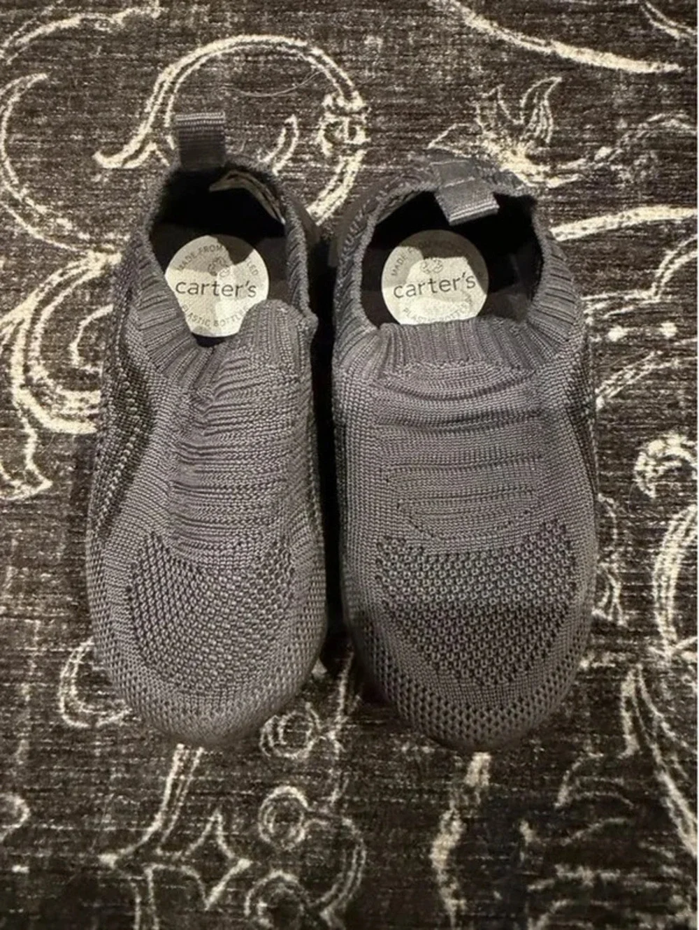 Carter's Grey Knit Slip-on Shoes Size 7